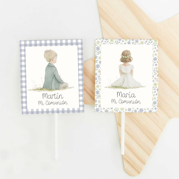 Piruletas Personalizadas para Primera Comunión. 