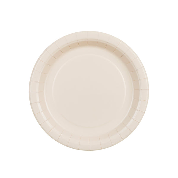 Platos de Papel Lisos Beis 23 cm / 18 cm | Set 6 uds.
