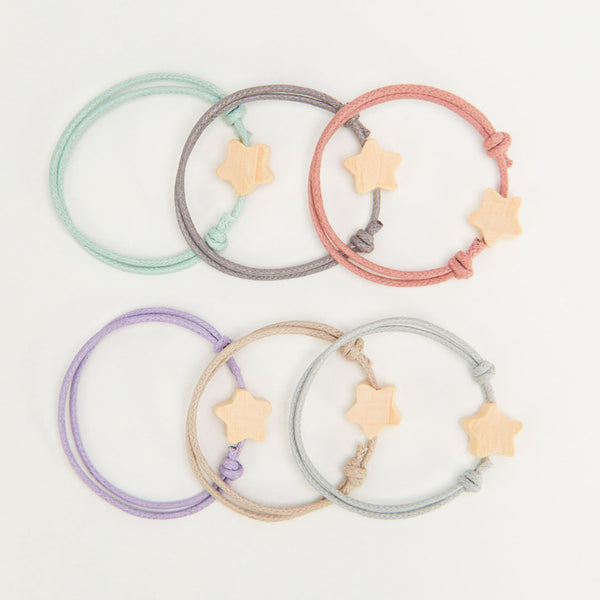 Pulsera Estrella para Niños con Tarjeta para Invitados de Bautizo