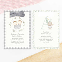 Recordatorio con Peladillas para Invitados de Bautizo