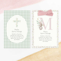 Recordatorio con Peladillas para Invitados de Bautizo
