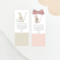 Recordatorio en formato marcapáginas para bautizo de la colección inicial. 