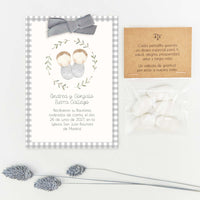 Recordatorio con Peladillas para Invitados de Bautizo