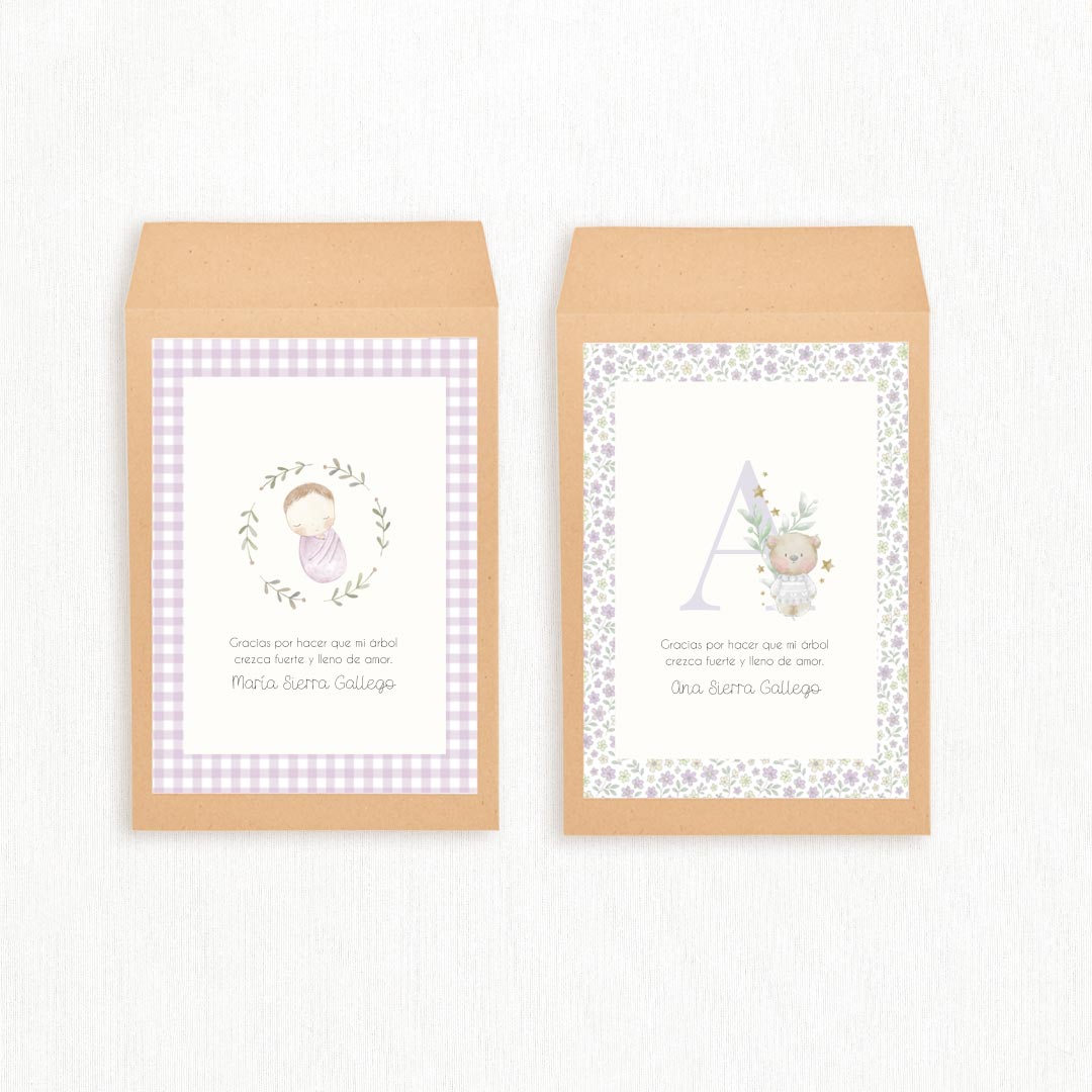 Pulsera Árbol de la Vida con Tarjeta para Invitados de Bautizo