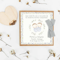 Corazón de Semillas para Invitados de Bautizo