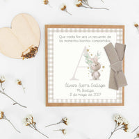 Corazón de Semillas para Invitados de Bautizo