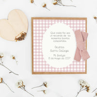 Corazón de Semillas para Invitados de Bautizo