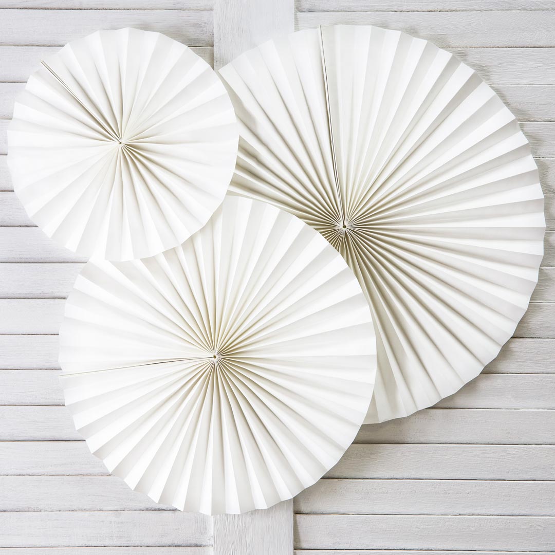 Rosetas decorativas blanco roto elegantes