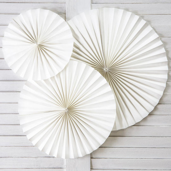 Rosetas decorativas blanco roto elegantes
