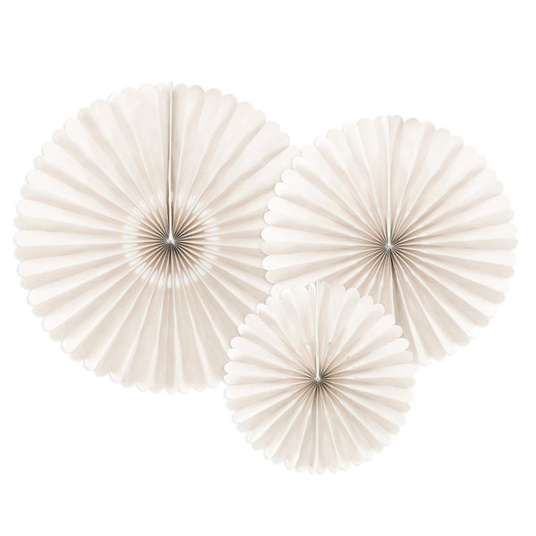 Rosetas decorativas naturales en beige