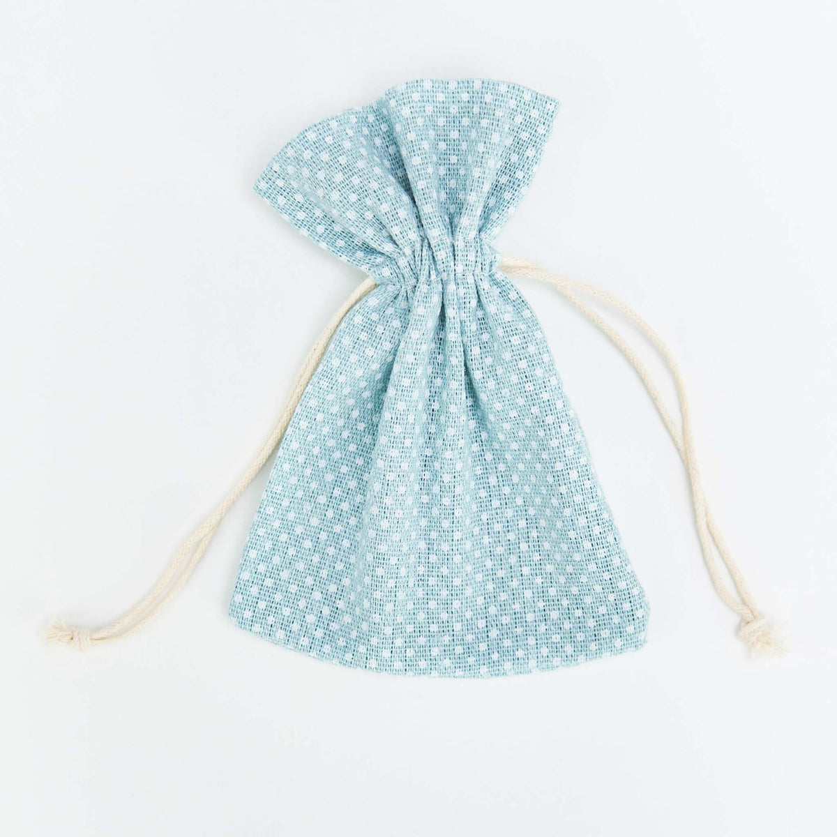 saquito de topos en color azul