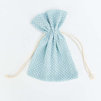 saquito de topos en color azul