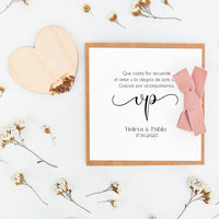 corazón de semillas como detalle de invitados de boda de la colección eterna