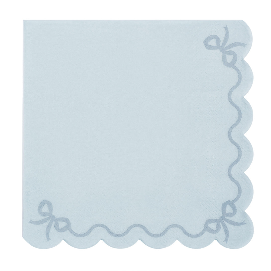 Servilletas de Papel con Volantes - Azul, Lila, Rosa y Verde  (12 uds)