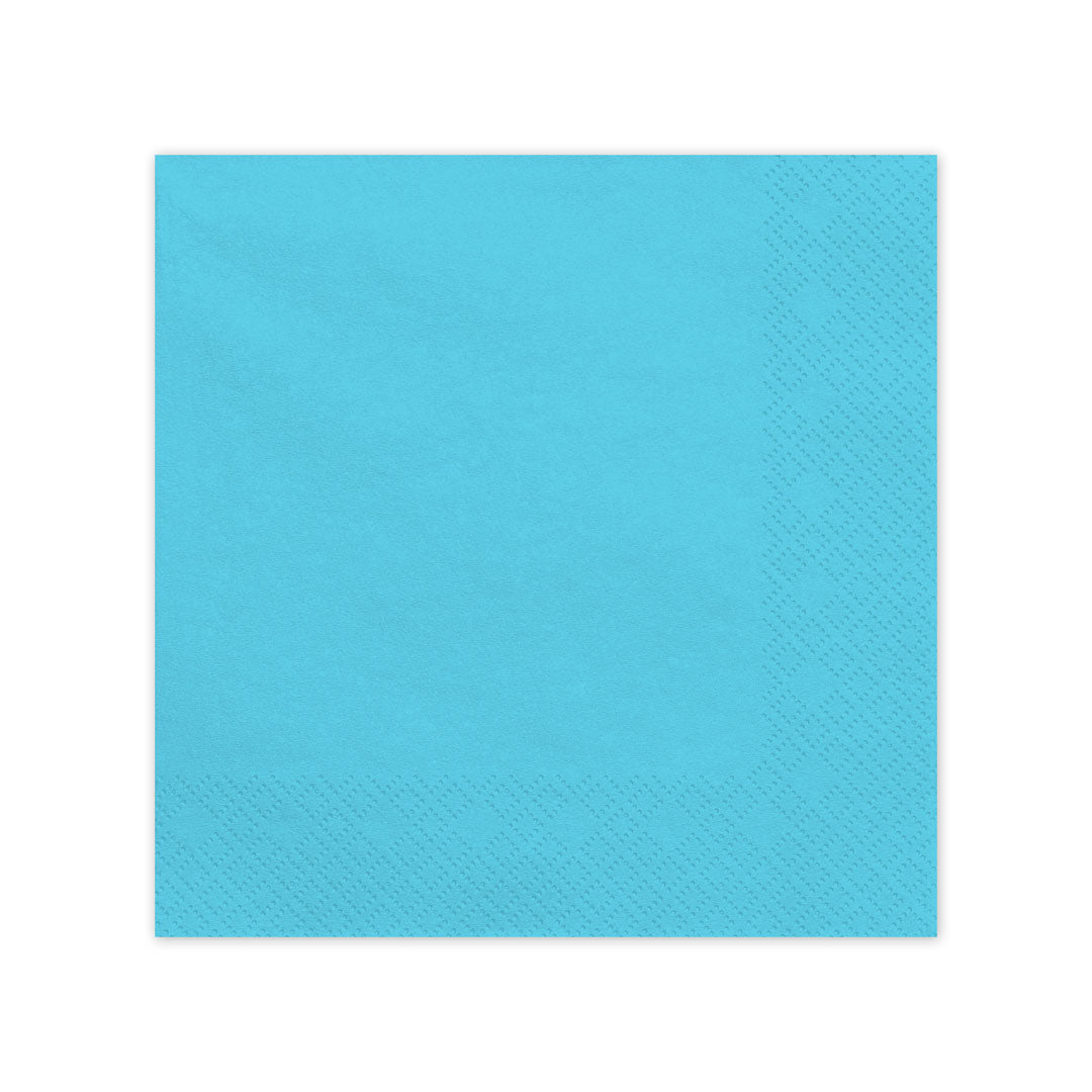 Servilletas de Papel Azul Pastel| 33x33 cm (Pack 20 uds.)