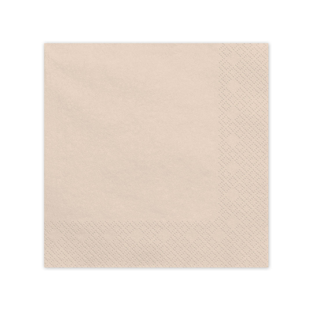 Servilletas de Papel Beis| 33x33 cm (Pack 20 uds.)