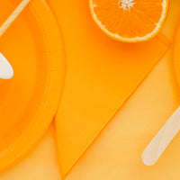 Servilletas de Papel Naranja | 33x33 cm (Pack 20 uds.)
