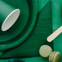 Servilletas de Papel Verde Oscuro | 33x33 cm (Pack 20 uds.)