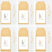 opciones de colores para el sobre como envoltorio de detalles de bautizo inicial