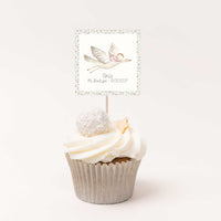 Topper para Cupcakes de Bautizo – Pack de 12 uds