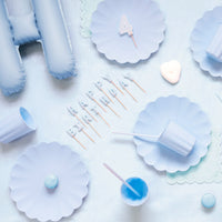 Vasos de Plástico Reutilizables – Azul, Lila, Rosa o Verde (4 uds)