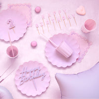 Vasos de Plástico Reutilizables – Azul, Lila, Rosa o Verde (4 uds)