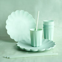 Vasos de Plástico Reutilizables – Azul, Lila, Rosa o Verde (4 uds)