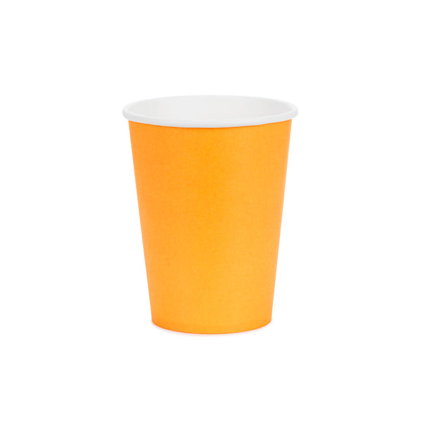 Vasos de Papel Lisos Naranja 250 ml | Set 6 uds. (Copia) (Copia)