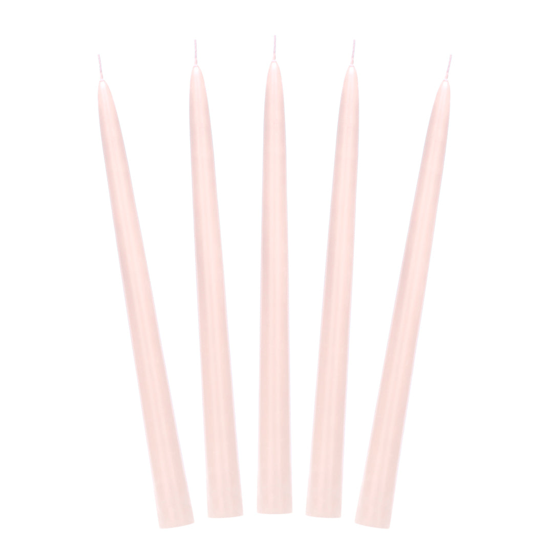 vela cónica decorativa en tono nude