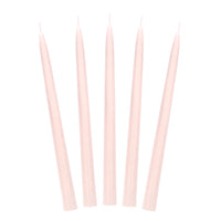 vela cónica decorativa en tono nude