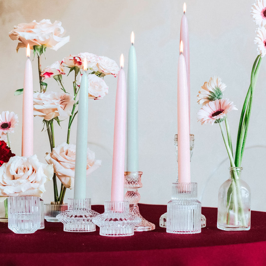 Velas Cónicas para candelabros diferentes colores