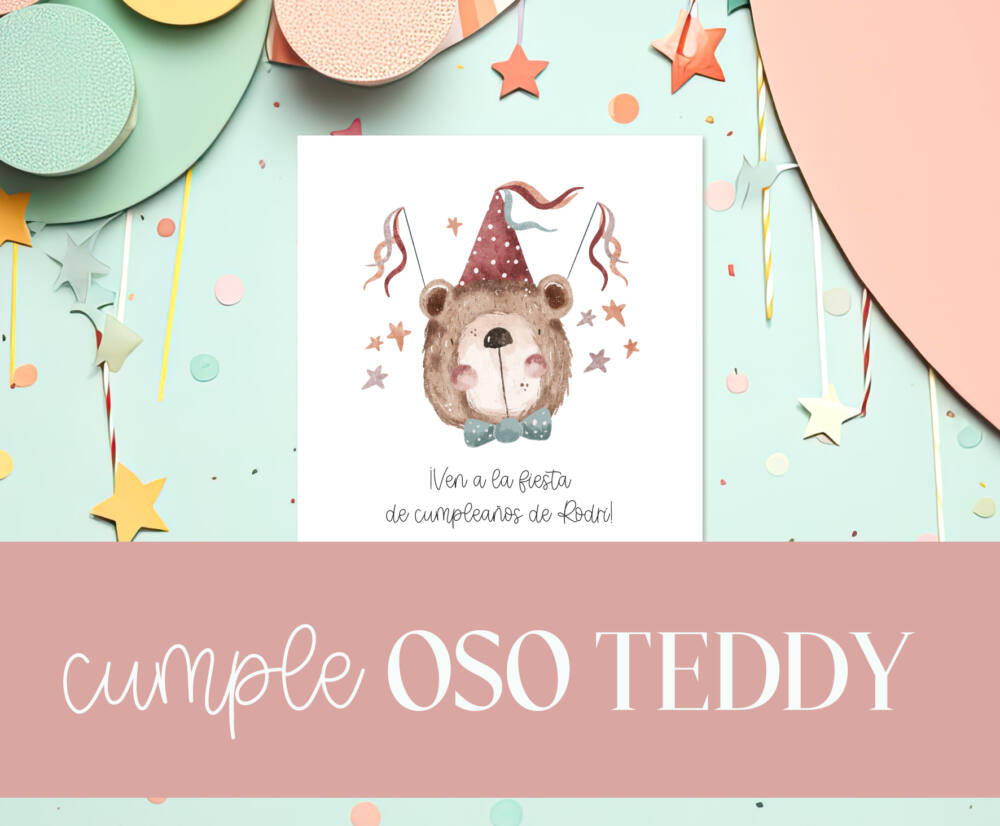 CUMPLE OSO TEDDY