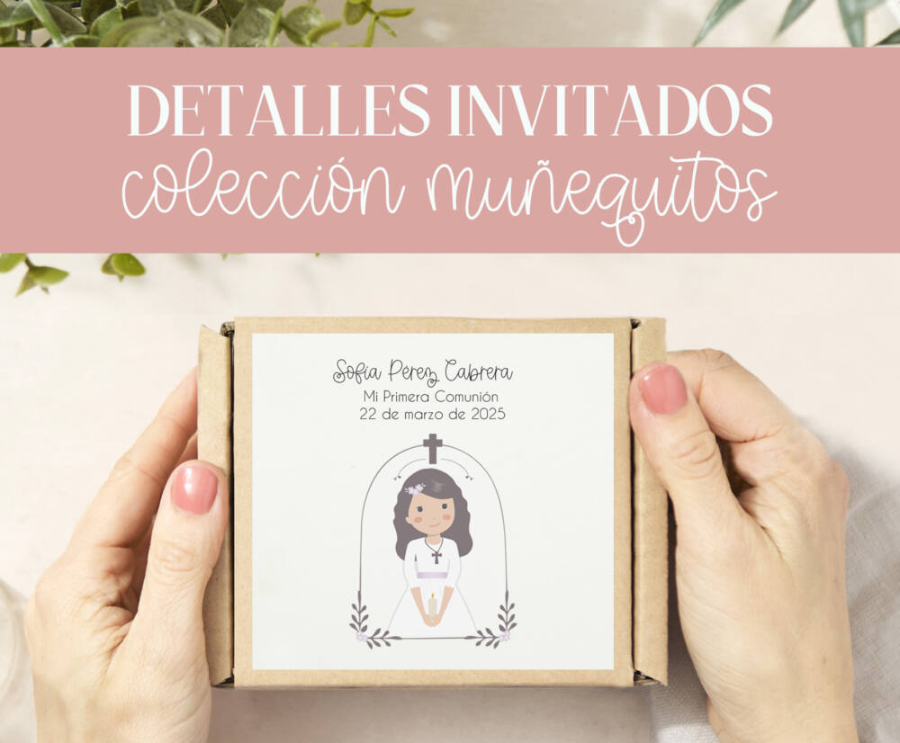 detalles comunión muñequitos